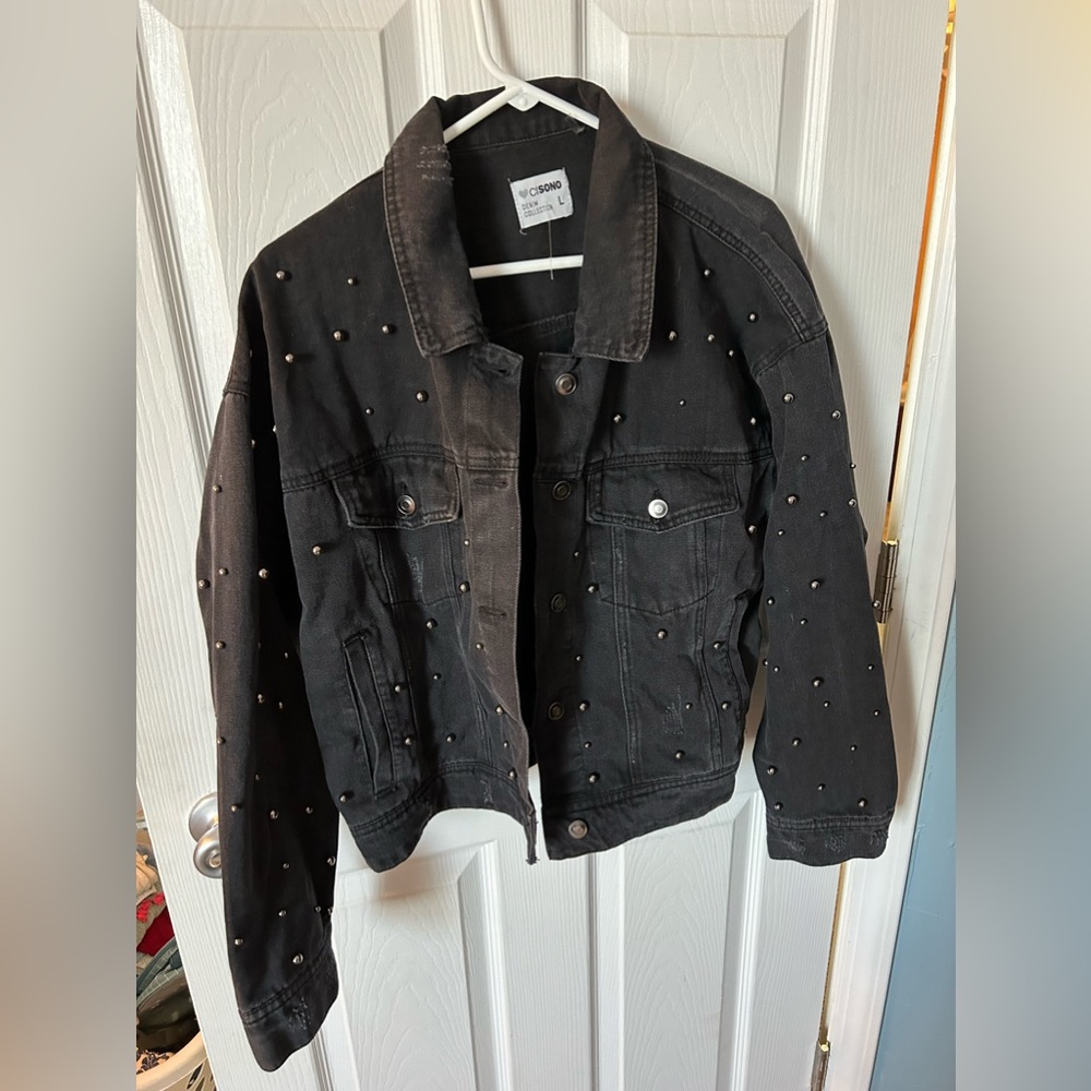 Denim Black Jacket